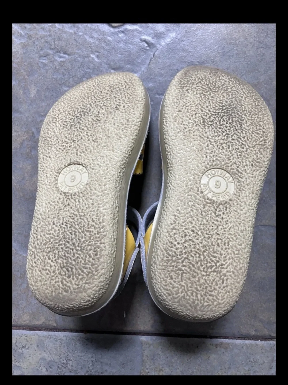 Salt Water Sweetheart Sandals Toddler Size 9 Shiny Yellow